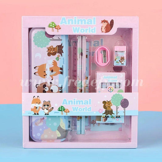 Animal World Stationery Gift Set-Fredefy