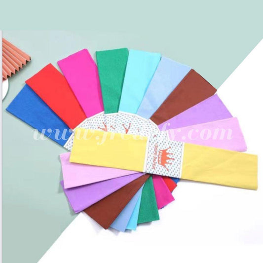 Multicolor Crape Paper - Pack of 10-Fredefy