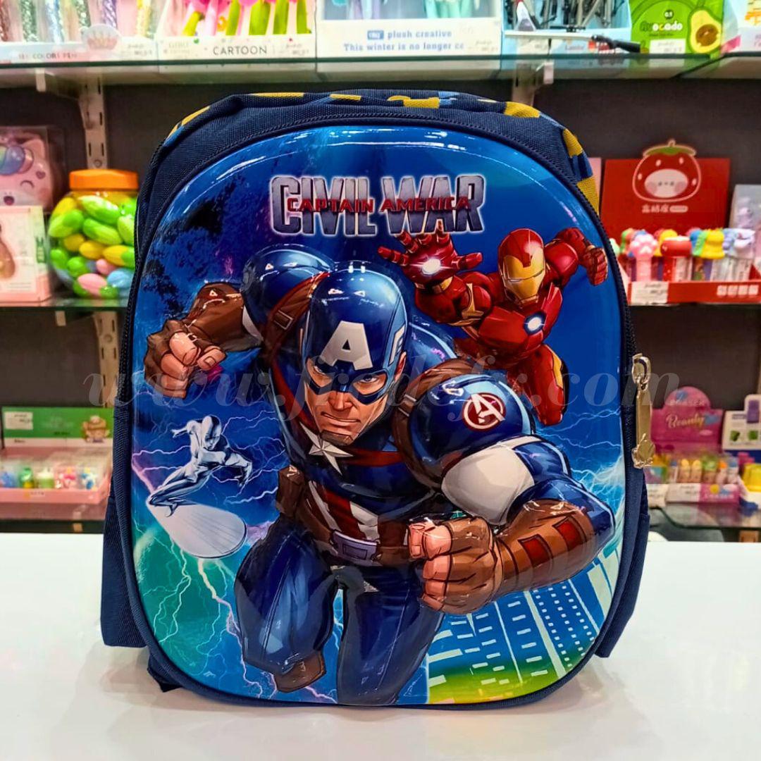 3D Embossed Captain America Bag
