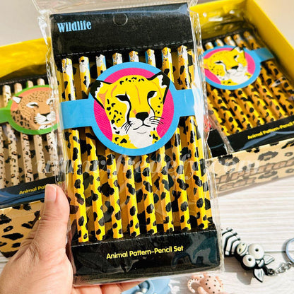 Animal Print Pencils - Pack of 8-Fredefy
