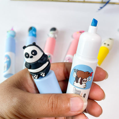Astro, Unicorn & Panda Highlighter Sticks-Fredefy