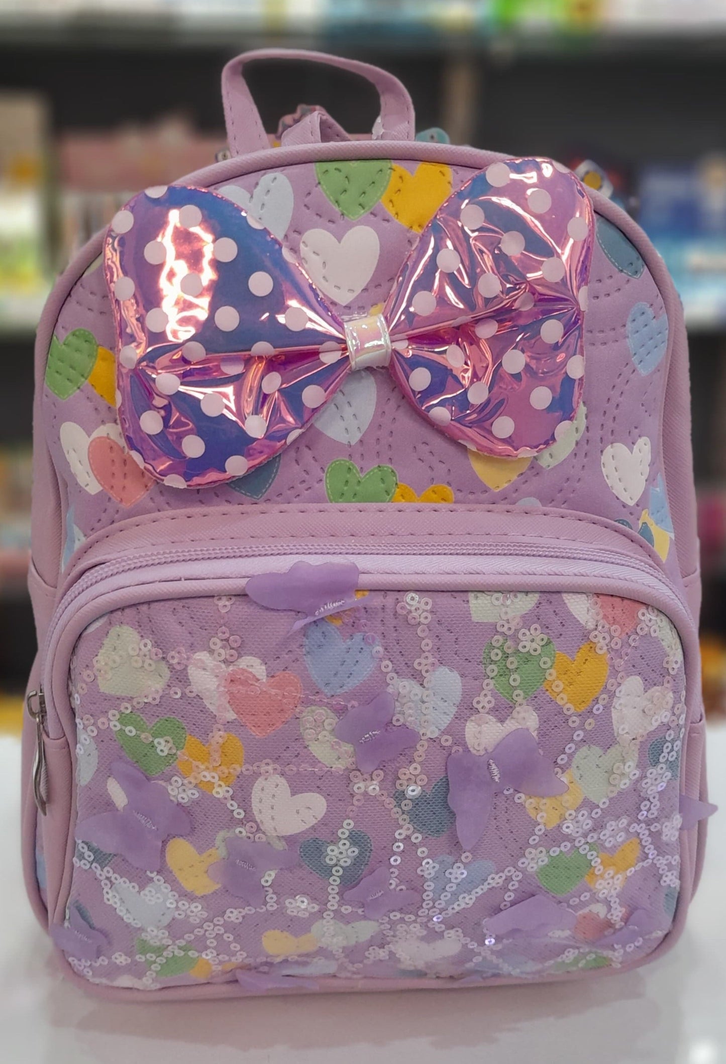 Cute Bow With Hearts Bag