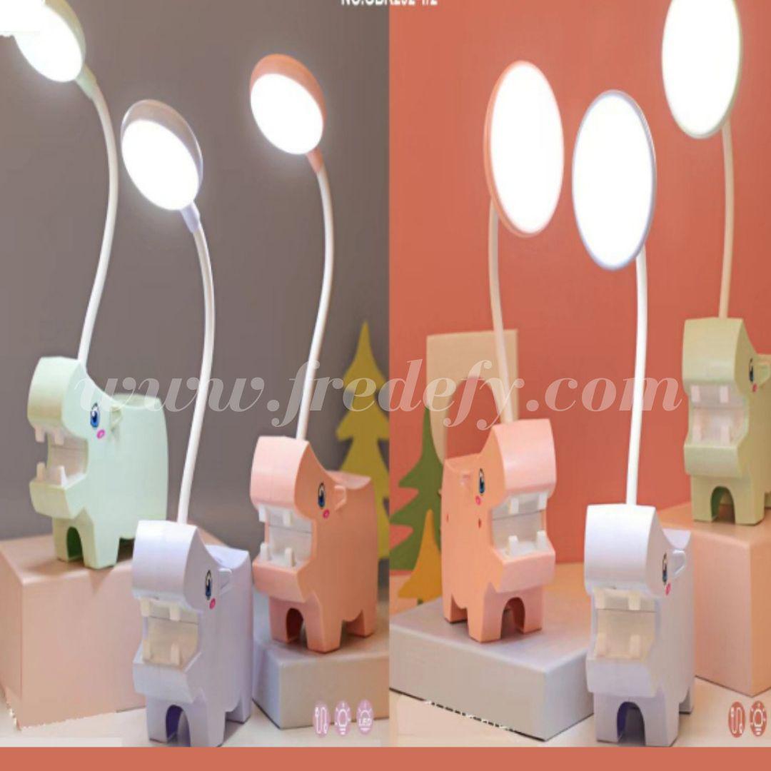 Cute Hippo Lamp With Pen Stand-Fredefy