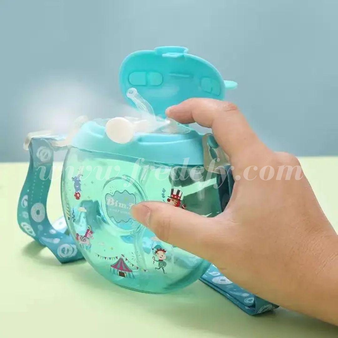 Donut Bottle With Sipper - 380 ml-Fredefy