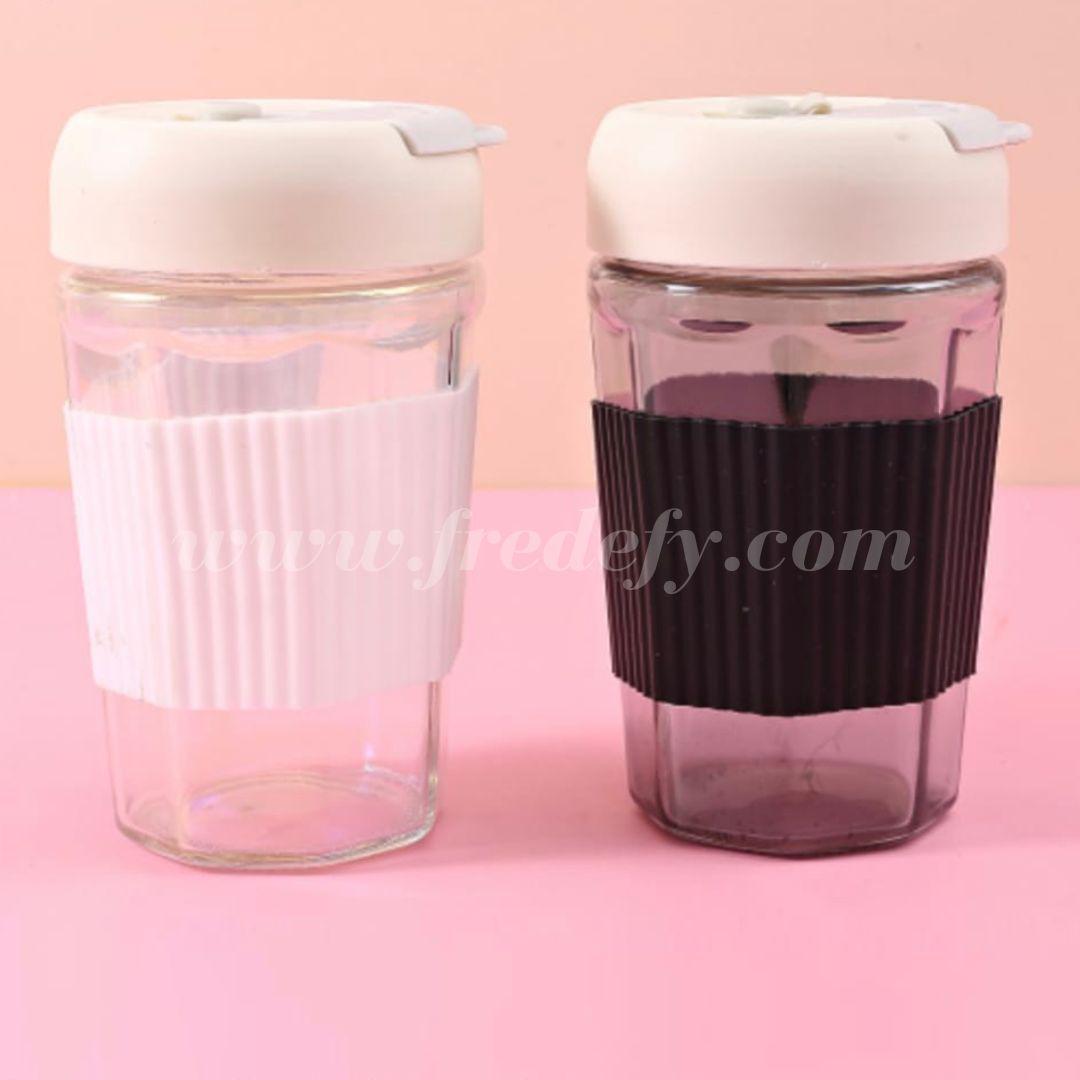 Glass Coffee Mug - 420 ml-Fredefy