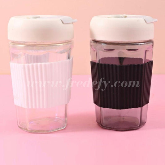 Glass Coffee Mug - 420 ml-Fredefy