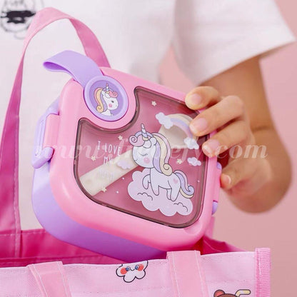 Kawaii Steel Insulated Lunch Box With Handle-Fredefy