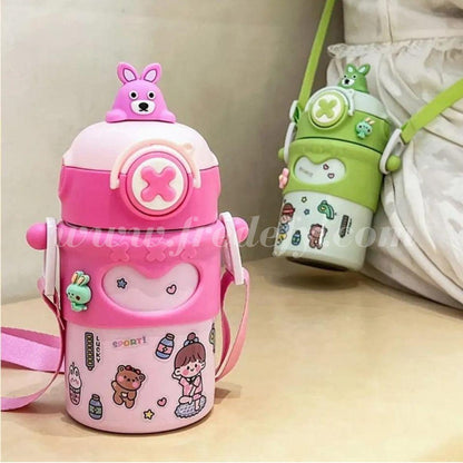 Quirky Steel Insulated Kids Sipper-Fredefy