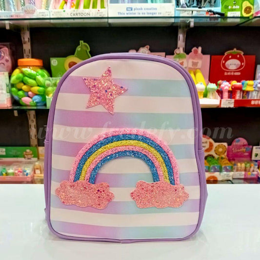 Rainbow With Clouds Bag