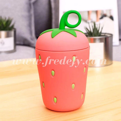 Strawberry Glass Bottle - 300 ml-Fredefy
