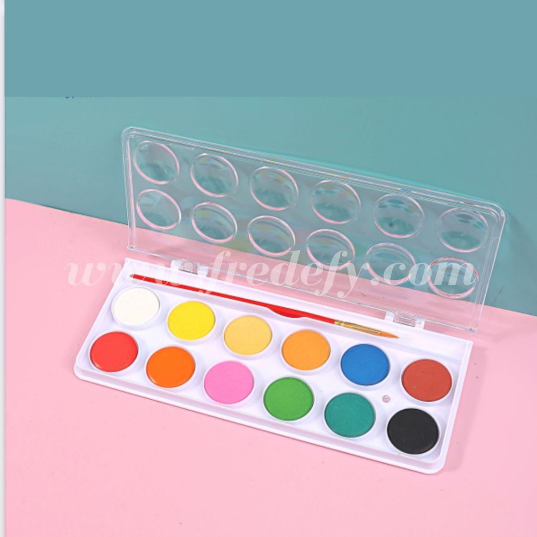12 Water Colours Set-Fredefy