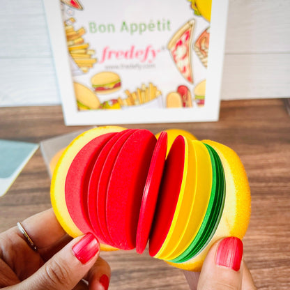 Burger Diary With Colorful Pages-Fredefy