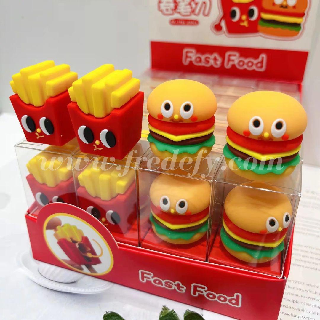 Burger & Fries Pencil Sharpner-Fredefy