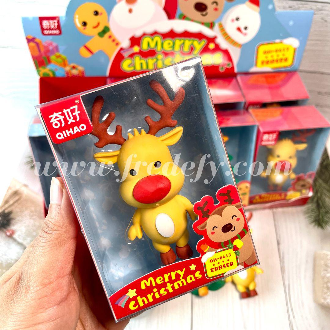 Christmas Characters Jumbo Erasers-Fredefy