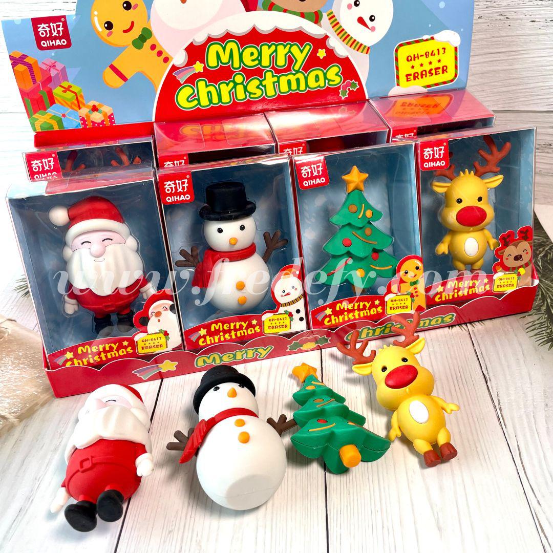 Christmas Characters Jumbo Erasers-Fredefy