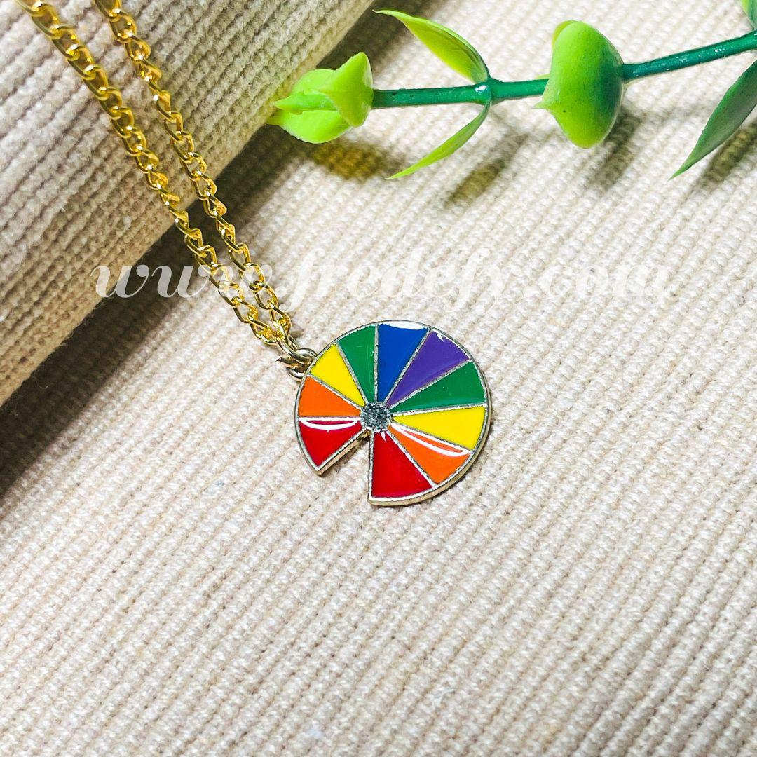 Colorful Quirky Necklace-Fredefy