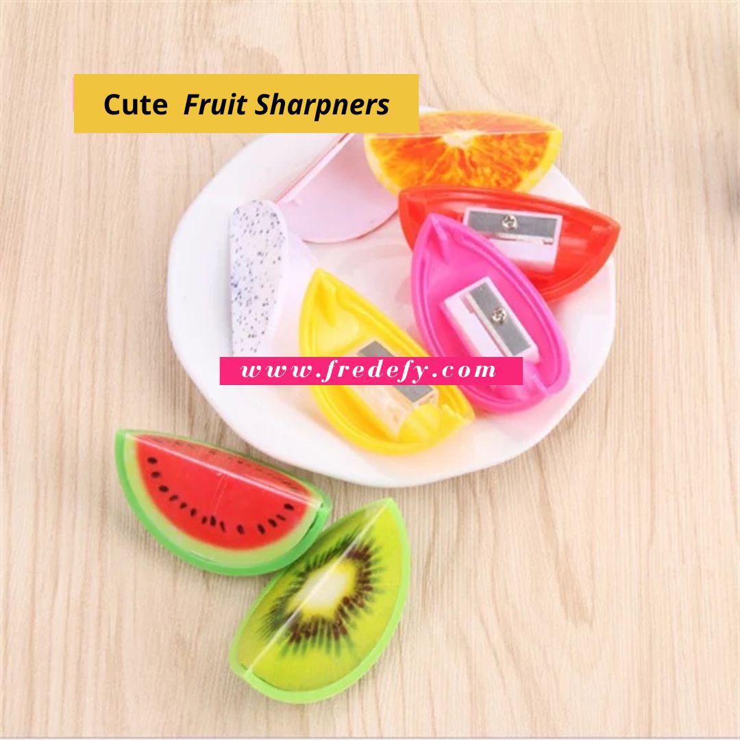 Cute Fruit Pencil Sharpners - Pack of 2-Fredefy