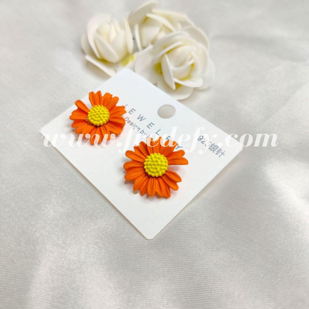 Daisy Flower Earrings-Fredefy