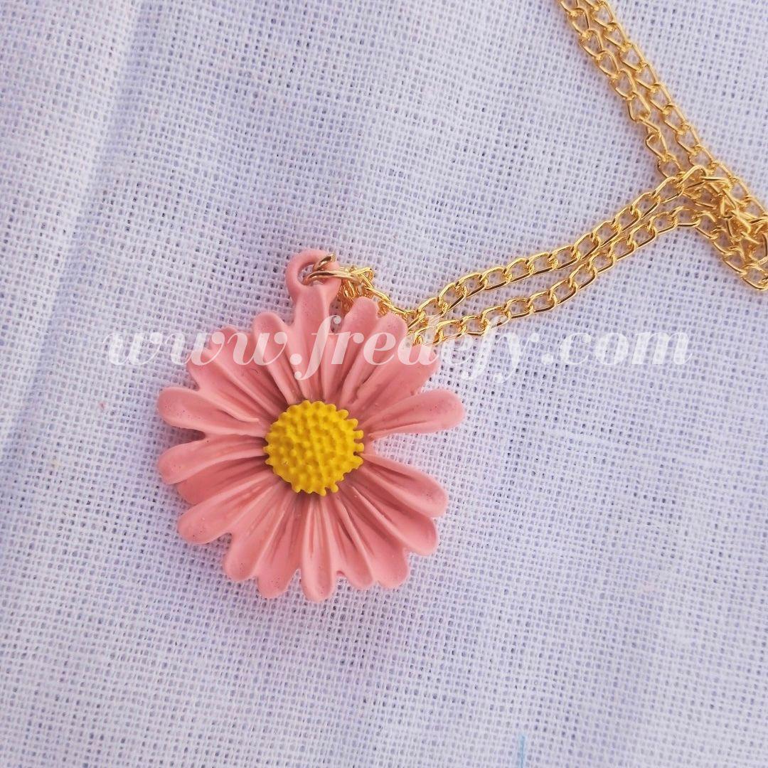Daisy Flower Necklace-Fredefy