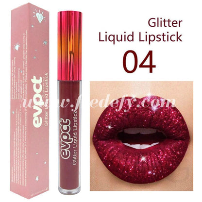Diamond Glitter Liquid Lipstick-Fredefy
