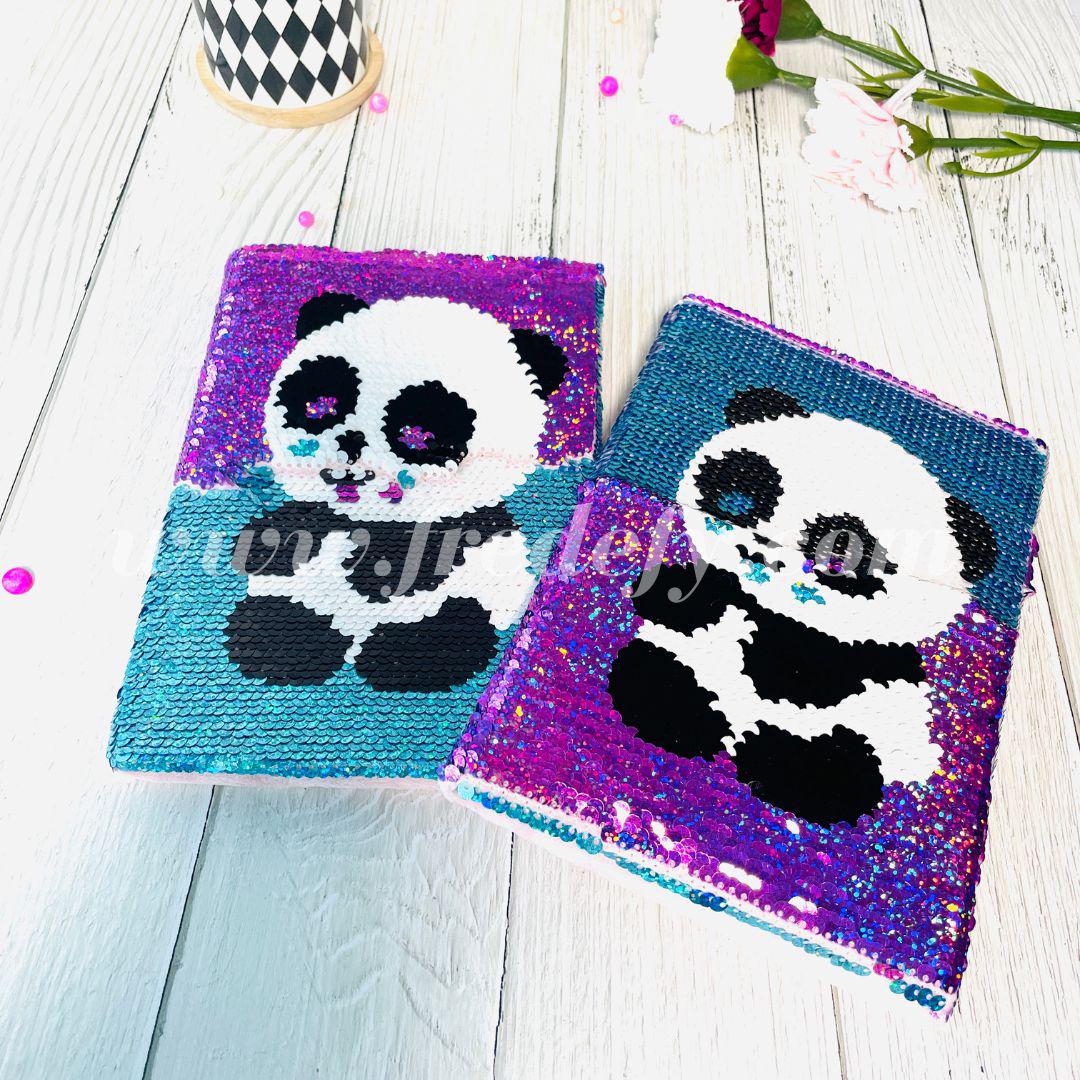 Dual Sequin Panda Diary-Fredefy