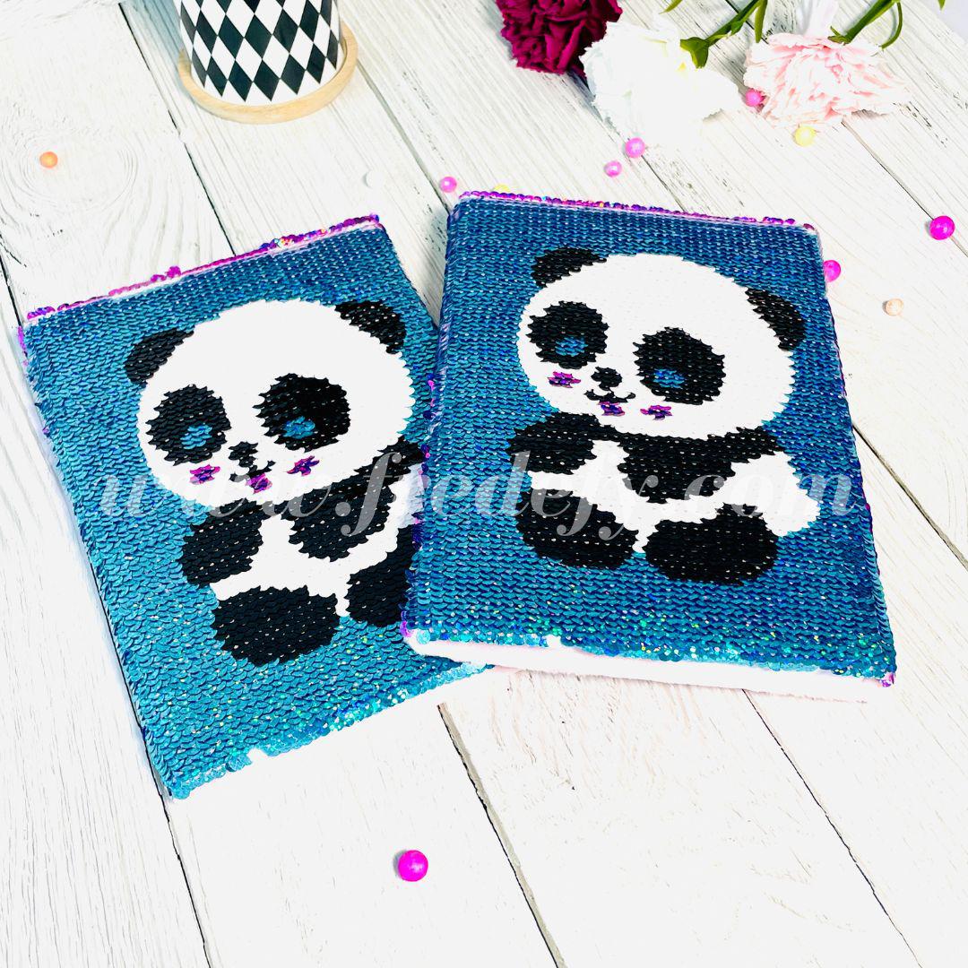 Dual Sequin Panda Diary-Fredefy