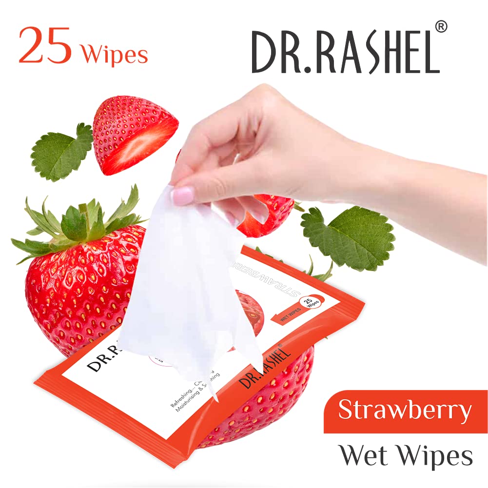 Face Wet Wipes - Strawberry-Fredefy