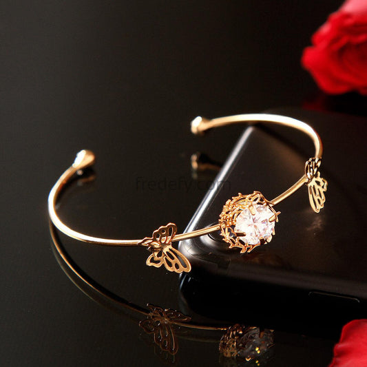 Gold Based Bracelet for Women in Gift Box-Fredefy