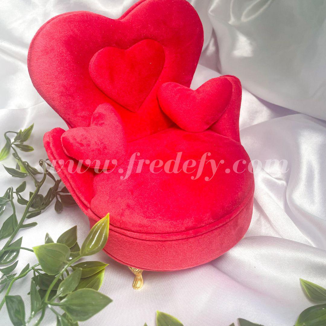 Heart Sofa Jewellery Box With Mirror-Fredefy