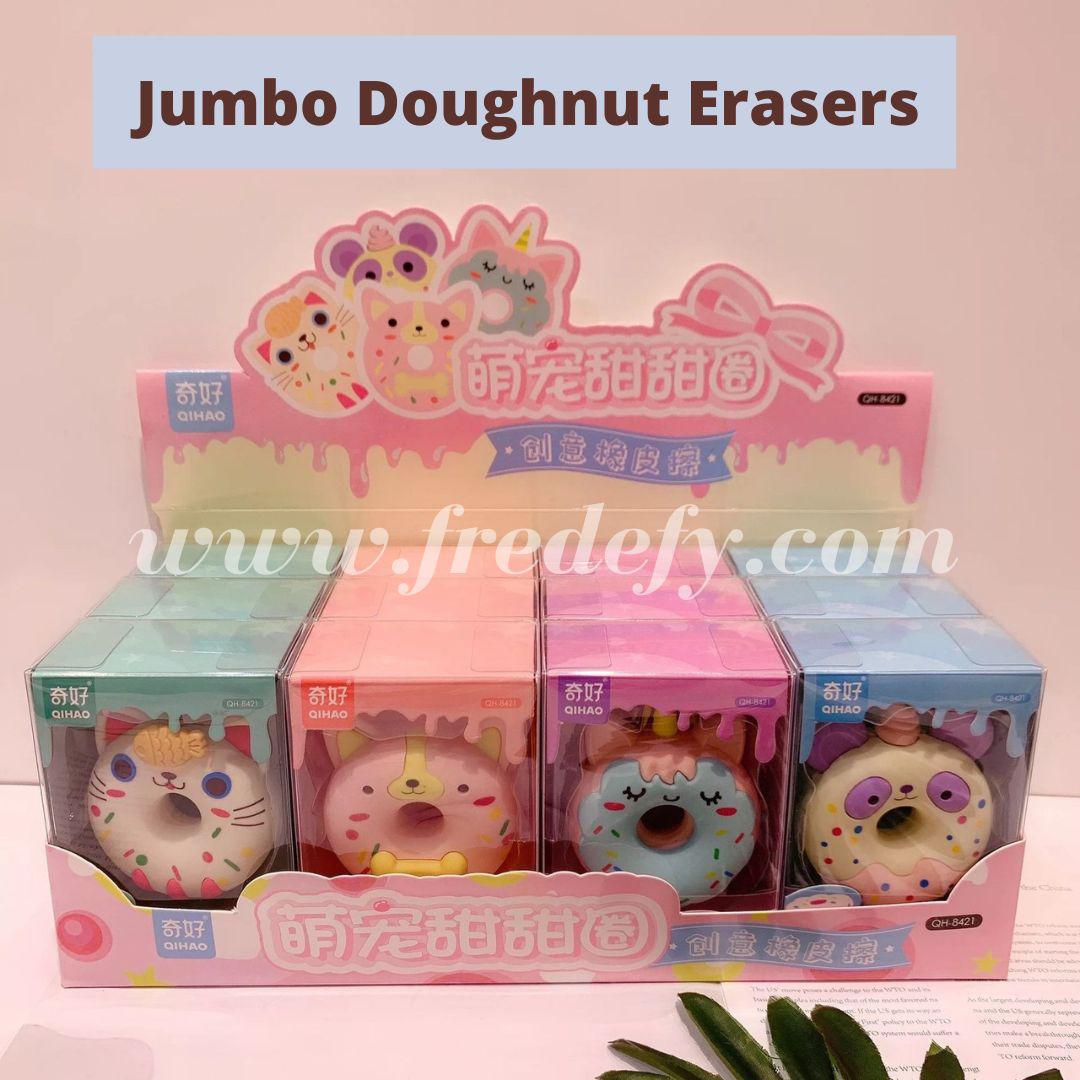 Jumbo Doughnut Erasers-Fredefy