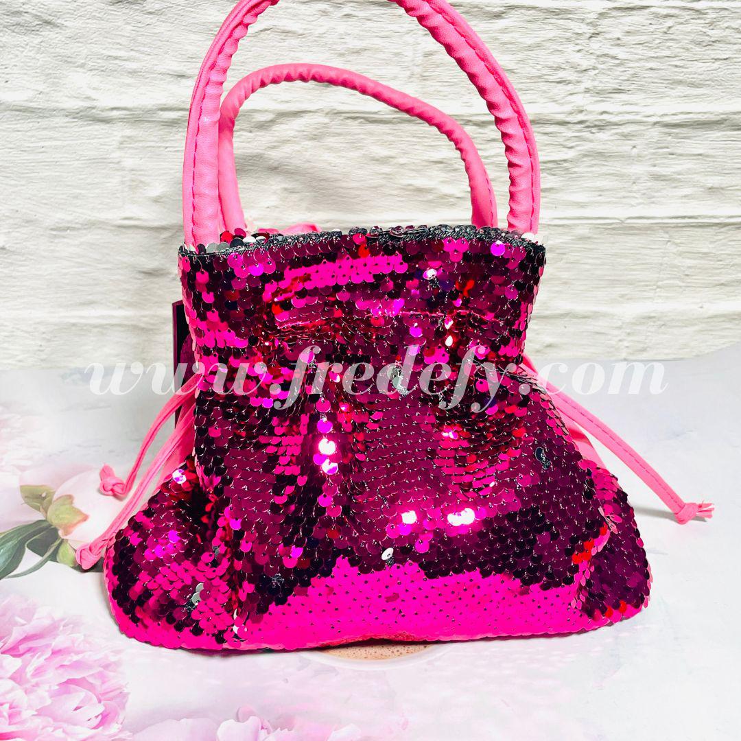 Rare Coach Poppy Pink Sequins Handbag