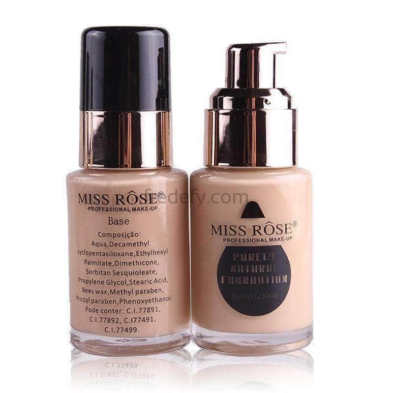 Miss Rose Oil Free Liquid Foundation-Fredefy