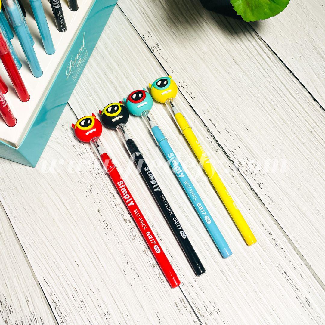 Monster Pencil With Eraser - Pack of 2-Fredefy