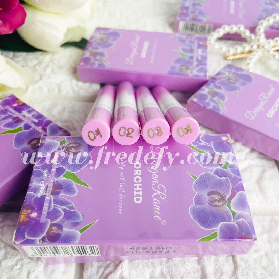 Orchid Matte Lipstick - Set of 4-Fredefy
