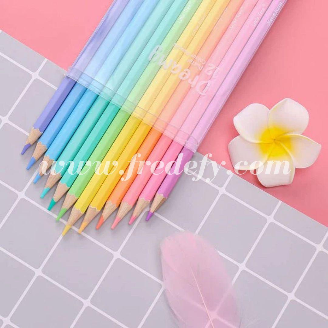 Pastel Color Pencils - Pack of 12-Fredefy