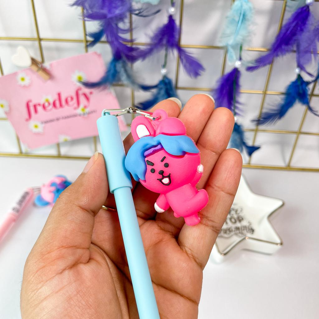 Pen With BTS Keychain-Fredefy