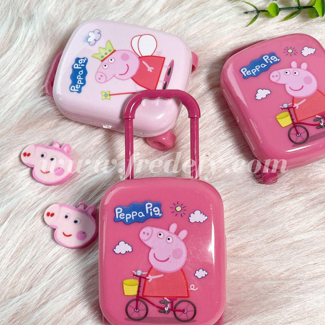 Peppa Pig Trolley With Erasers-Fredefy