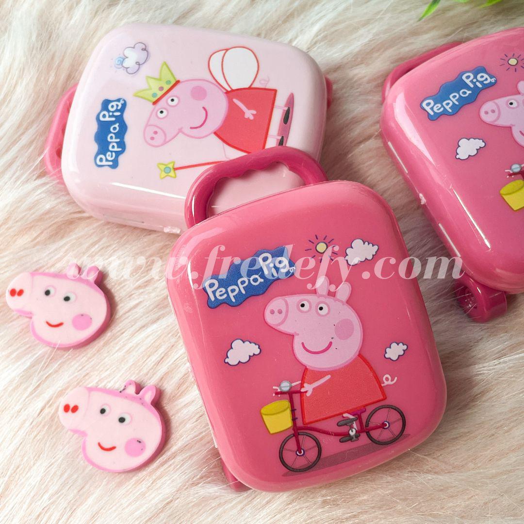 Peppa Pig Trolley With Erasers-Fredefy