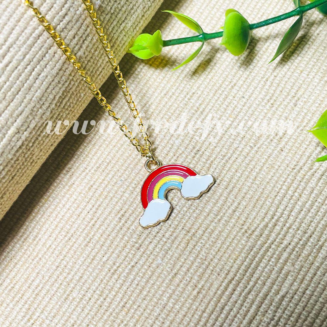 Rainbow In Clouds Necklace-Fredefy