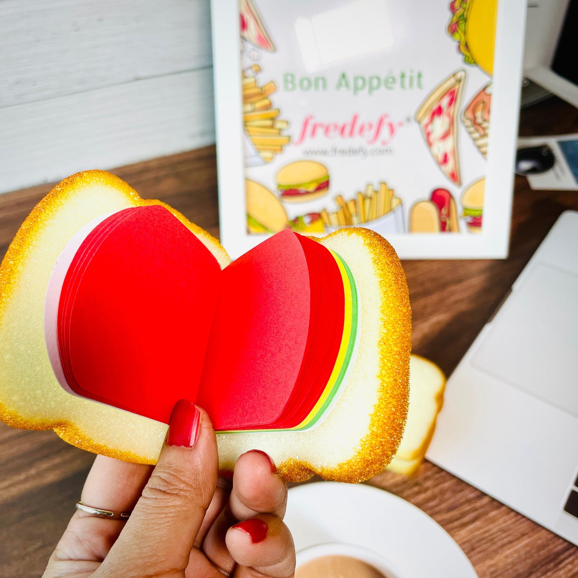Sandwich Diary With Colourful Pages-Fredefy