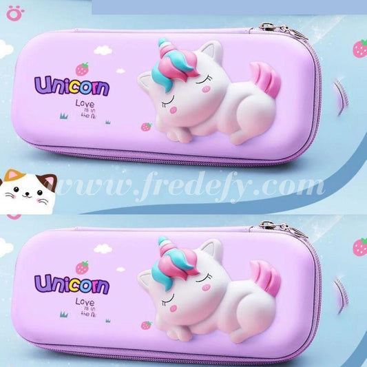 Squishy Unicorn Pencil Box-Fredefy