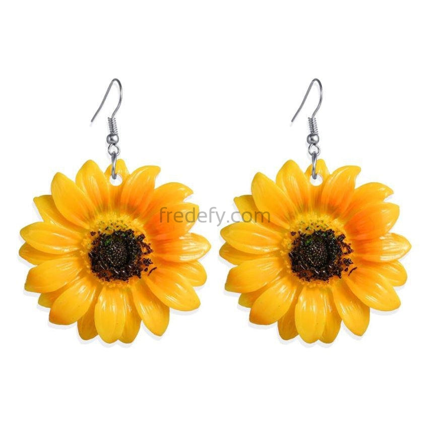 Sunflower Earrings-Fredefy