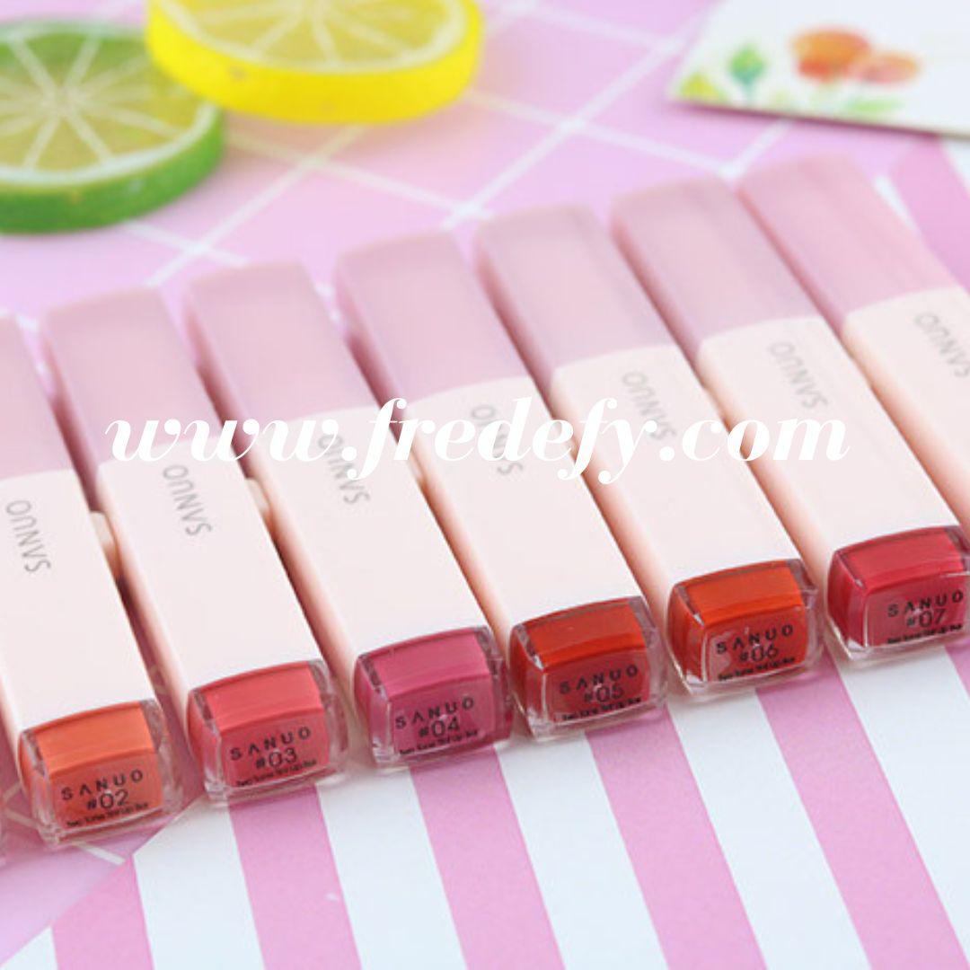 Two Color Gradient Lipstick with Moisturizing Lip Balm-Fredefy