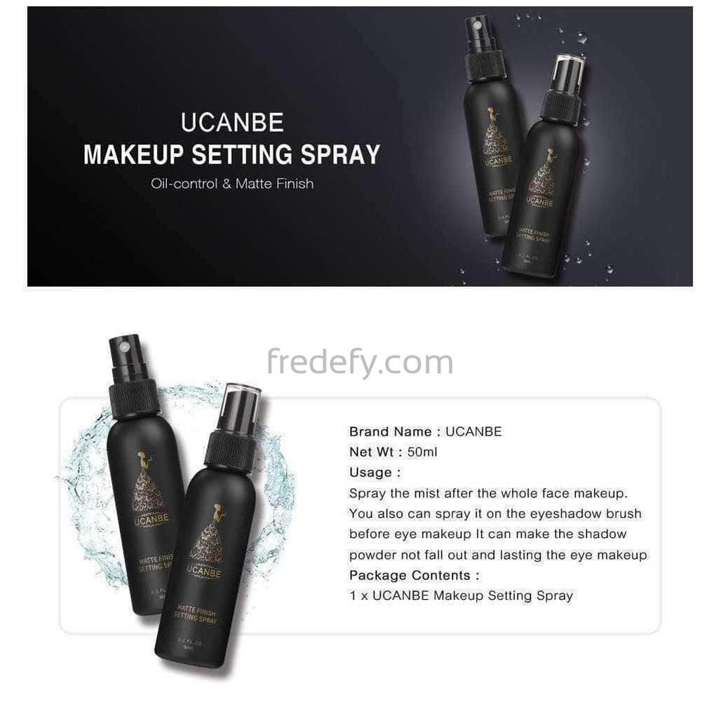Ucanbe Matte Finish Setting Spray-Fredefy