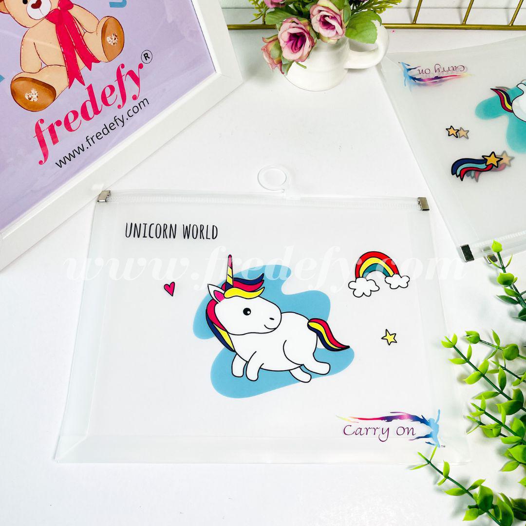 Unicorn Pouch File Holder - Pack of 2-Fredefy