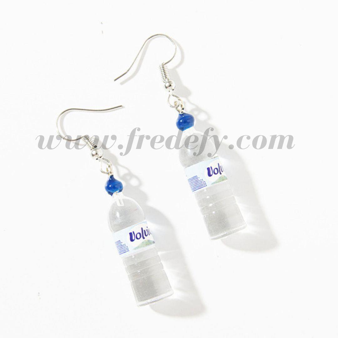 Water Bottle Earrings-Fredefy